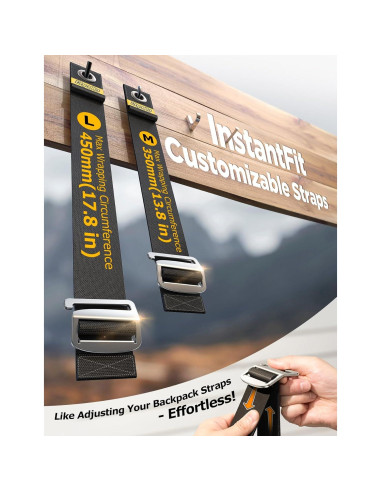 Organizador de Cables Chfeila 3-Pack Ajustable 35.56cm