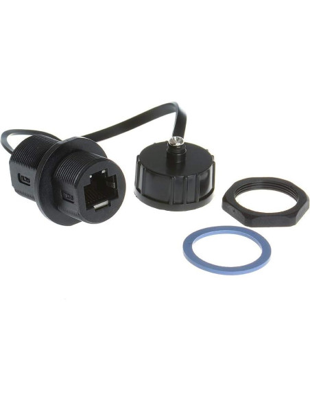 Conector RJ45 Hembra a Hembra a Prueba de Agua Cat6 ANMBEST Conector RJ45 Hembra a Hembra a Prueba de Agua Cat6 ANMBEST