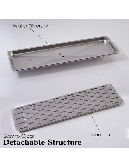 Bandeja de Goteo Acero Inoxidable K KAFFEELUX 68.58x25.4cm