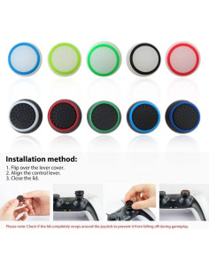 Juego de 20 empuñaduras de pulgar MUNTICO para PS5/PS4/Xbox 2