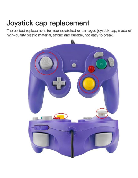 Tapa de Joystick Analógico GRABOTE 10pcs para GameCube Tapa de Joystick Analógico GRABOTE 10pcs para GameCube