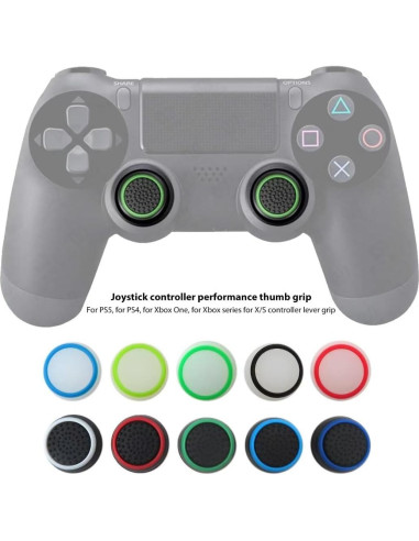 20 Tapas de Silicona Antideslizante Joystick GruDawu PS5 PS4 Xbox