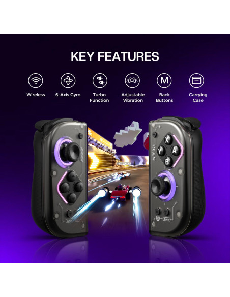 Controlador Inalámbrico NYXI Hyperion 2 para Switch - Joystick Hall Controlador Inalámbrico NYXI Hyperion 2 para Switch - Joystick Hall