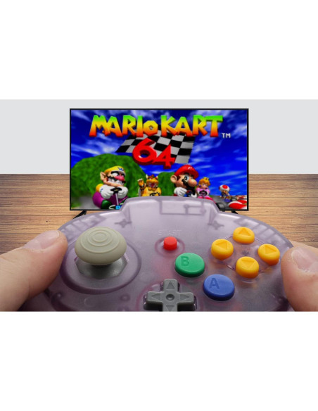 Controlador con cable Intec Gaming Warrior 64 para Nintendo 64 Púrpura Controlador con cable Intec Gaming Warrior 64 para Nintendo 64 Púrpura