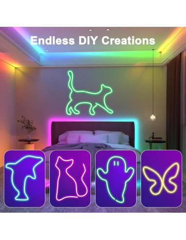 Luces de Cuerda LED Fussion 10m RGB Control App IP67