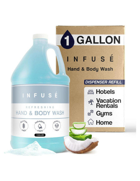Kit Jabón de Manos y Cuerpo 1-Shoppe 3.78L Té Blanco y Coco Kit Jabón de Manos y Cuerpo 1-Shoppe 3.78L Té Blanco y Coco