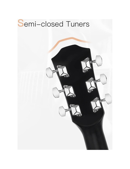 Guitarra Acústica WINZZ AF227A 39" Vínculo Delicado Kit Guitarra Acústica WINZZ AF227A 39" Vínculo Delicado Kit