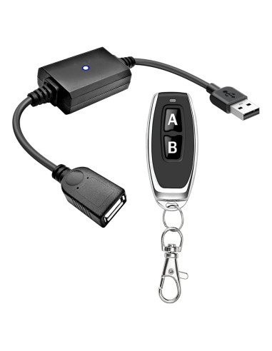 Interruptor Remoto Inalámbrico USB 5V URANT - 1 Transmisor y 1 Receptor