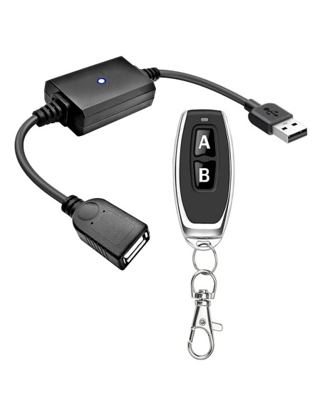 Interruptor Remoto Inalámbrico USB 5V URANT - 1 Transmisor y 1 Receptor Interruptor Remoto Inalámbrico USB 5V URANT - 1 Transmisor y 1 Receptor