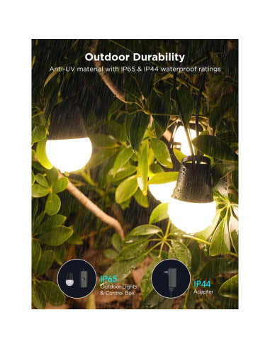 Luces de Cadena Inteligentes Govee 43.59m LED Regulables