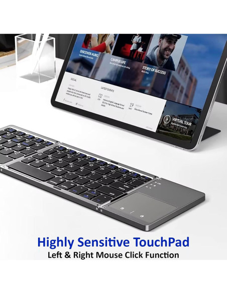 Teclado Inalámbrico Plegable Tek Styz con Touchpad 48h Uso Teclado Inalámbrico Plegable Tek Styz con Touchpad 48h Uso