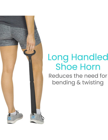 Calzador Largo Plegable Vive Health 58 cm con Mango Cómodo
