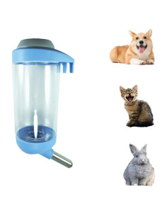 Botella de Agua para Perros DEEUCHIS 350ML Azul Sin Goteo