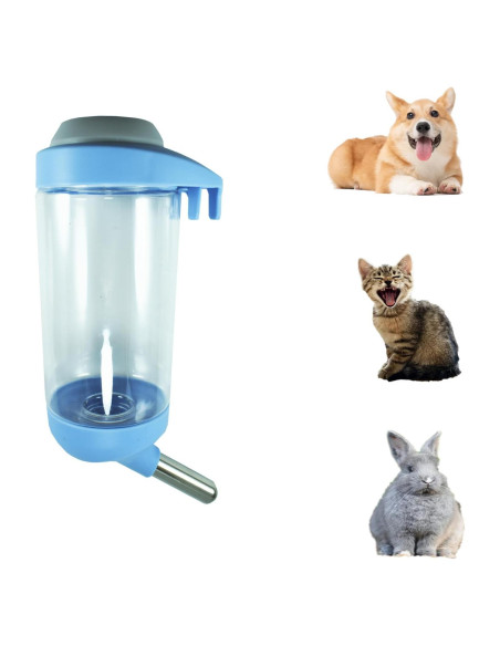 Botella de Agua para Perros DEEUCHIS 350ML Azul Sin Goteo Botella de Agua para Perros DEEUCHIS 350ML Azul Sin Goteo