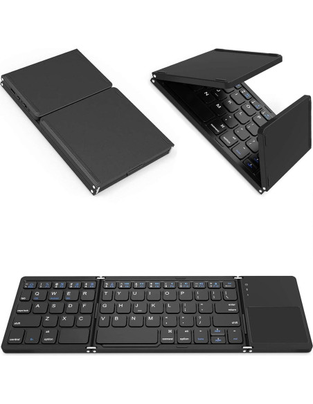 Teclado Inalámbrico Plegable Tek Styz con Touchpad 48h Uso Teclado Inalámbrico Plegable Tek Styz con Touchpad 48h Uso