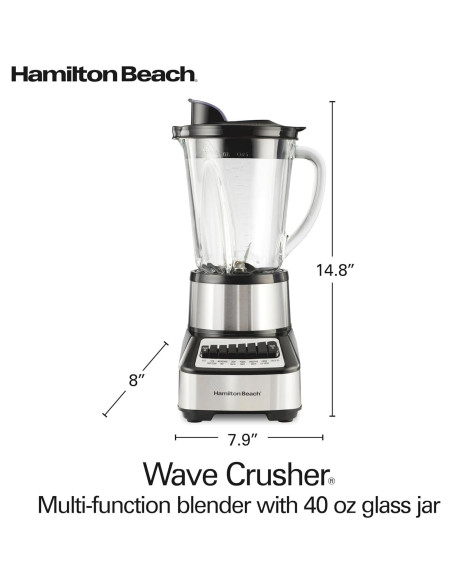 Mezclador Hamilton Beach Wave Crusher 1,18 L 14 funciones Mezclador Hamilton Beach Wave Crusher 1,18 L 14 funciones