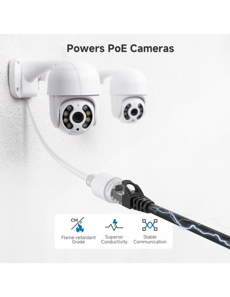 Cable Ethernet Cat 6 Cable Matters 0.61m 10Gbps Negro Cable Ethernet Cat 6 Cable Matters 0.61m 10Gbps Negro