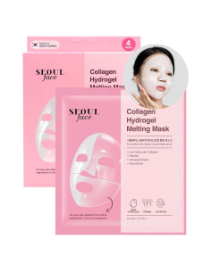 Mascarilla Facial Hidrogel DERMAL Colágeno 4 Piezas - Hidratación Profunda y Cuidado de Arrugas