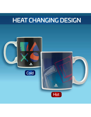 Taza de Cambio de Calor Paladone Playstation 500ml Multicolor