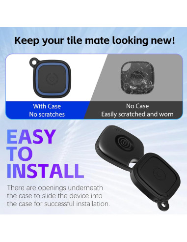 Funda de Silicona 2 Pack para Tile Mate 2024/2022 - Negro/Azul