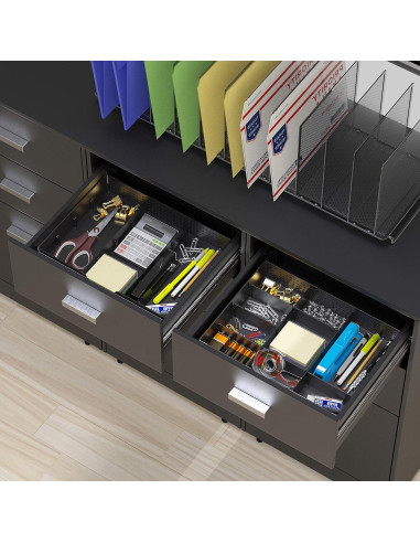 Organizador de Cajones Simple Houseware 9 Compartimentos Negro