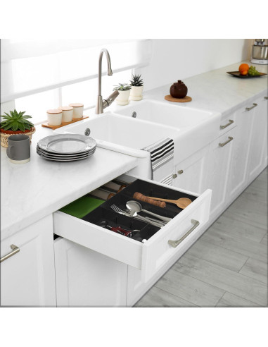Organizador de Cajones Simple Houseware 9 Compartimentos Negro
