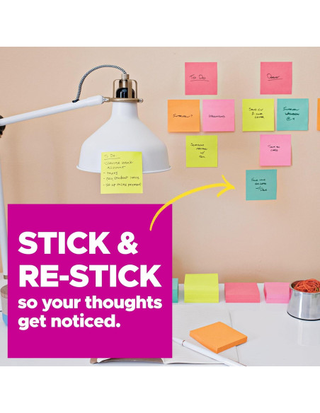 Notas Adhesivas Super Pegajosas Post-it 5 Blocs 4x6" 90 Hojas Notas Adhesivas Super Pegajosas Post-it 5 Blocs 4x6" 90 Hojas