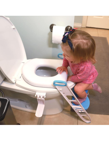 Asiento de Inodoro Acolchado Mommy's Helper Azul/Gris