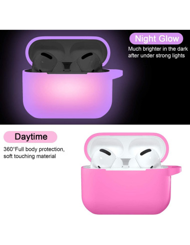 Funda de Silicona Hamile para AirPods Pro 2019/2022 - Brilla en la Oscuridad