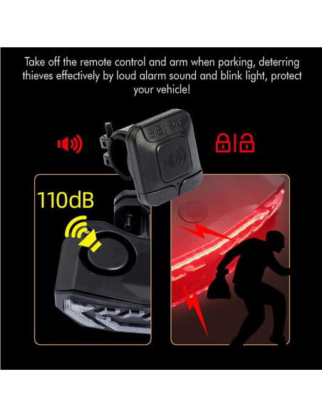 Luz Trasera Inteligente EBUYFIRE 5 en 1 con Control Remoto Luz Trasera Inteligente EBUYFIRE 5 en 1 con Control Remoto