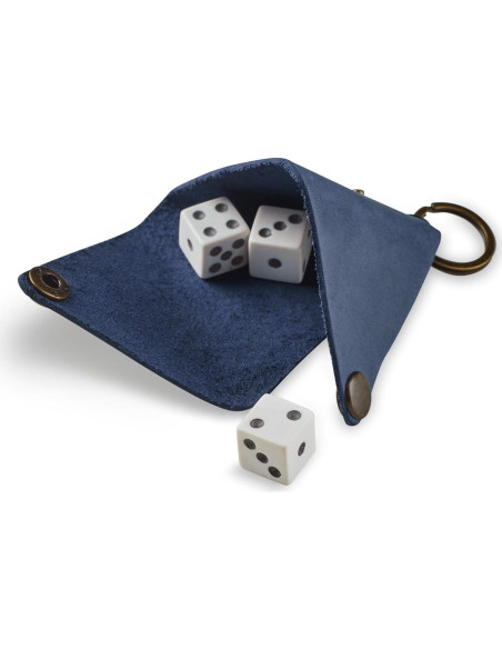 Monedero de Llave de Cuero Genuino Azul - Compacto y Seguro Monedero de Llave de Cuero Genuino Azul - Compacto y Seguro