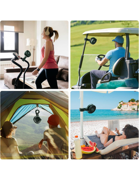 Ventilador Portátil JISULIFE Life1 Plus, 4 Velocidades, 720 Ventilador Portátil JISULIFE Life1 Plus, 4 Velocidades, 720