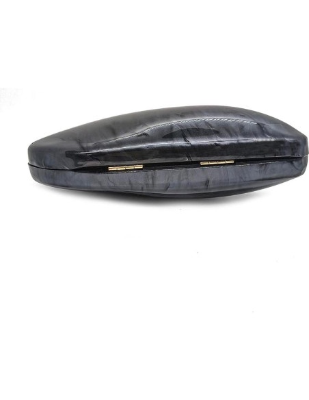 Bolso Clutch de Acrílico CUXVA Negro en Forma de Concha Bolso Clutch de Acrílico CUXVA Negro en Forma de Concha