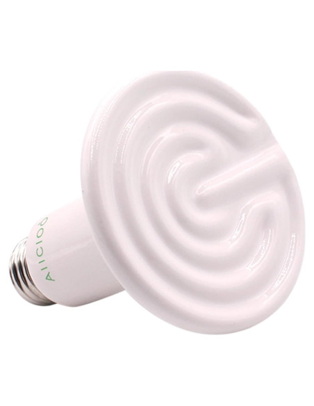 Bombilla de Calor Cerámica AIICIOO 60W para Reptiles 110V Bombilla de Calor Cerámica AIICIOO 60W para Reptiles 110V