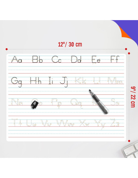 8 Pizarras Borrables Doble Cara SpriteGru para Letras y Números 8 Pizarras Borrables Doble Cara SpriteGru para Letras y Números