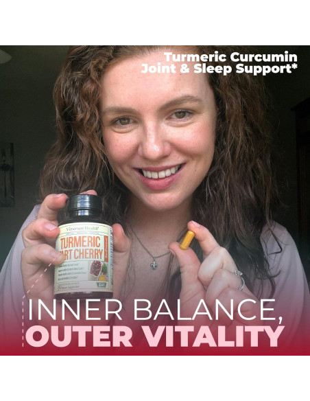 Suplemento de Cúrcuma y Cereza Ácida Vimerson 600mg 60 Cápsulas Suplemento de Cúrcuma y Cereza Ácida Vimerson 600mg 60 Cápsulas
