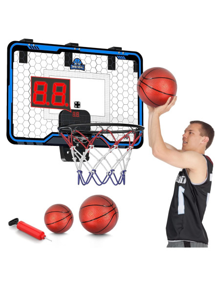 Aro de Baloncesto Interior HopeRock Grande 43x33cm con Marcador Aro de Baloncesto Interior HopeRock Grande 43x33cm con Marcador