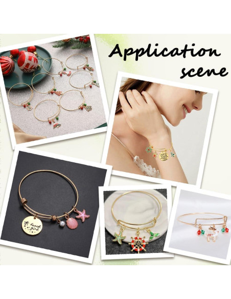 12 Pulseras Expandibles de Oro SUNNYCLUE para Hacer Joyas 12 Pulseras Expandibles de Oro SUNNYCLUE para Hacer Joyas