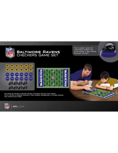 Ajedrez NFL Baltimore Ravens MasterPieces 24 Piezas 53x33cm Ajedrez NFL Baltimore Ravens MasterPieces 24 Piezas 53x33cm