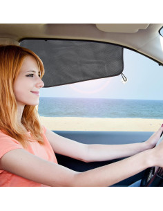 Cortina Solar EcoNour para Ventana Lateral de Auto - Negra 2