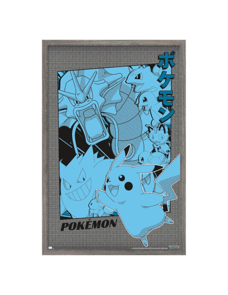 Póster de Pared Pokémon Trends International 57x37 cm Marco Madera Póster de Pared Pokémon Trends International 57x37 cm Marco Madera