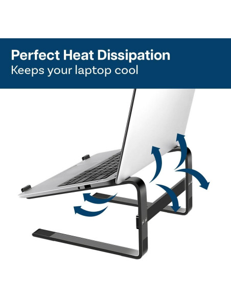 Soporte para Laptop MMOBIEL Elevador 25,4-45,7 cm Negro Soporte para Laptop MMOBIEL Elevador 25,4-45,7 cm Negro