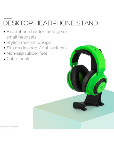 Soporte de Auriculares BRAINWAVZ HP037 - Curvado y Antideslizante