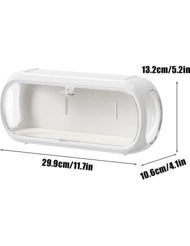 Caja de Exhibición Acrílica WMM 29.7x10.4x13.2 cm Blanca