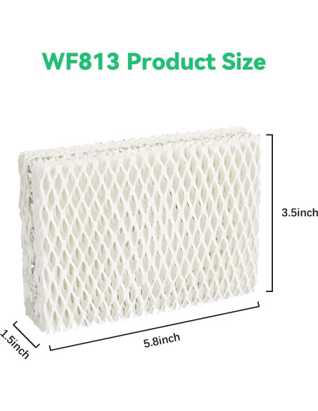 Filtros de Humidificador Kakofaci WF813 Reemplazo 4-Pack Filtros de Humidificador Kakofaci WF813 Reemplazo 4-Pack