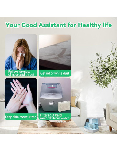 Filtros de Humidificador Kakofaci WF813 Reemplazo 4-Pack