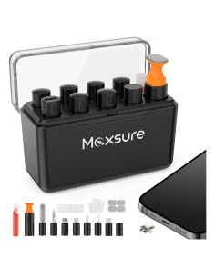 Kit de limpieza 12 en 1 para iPhone Maxsure - Puertos Lightning y USB-C