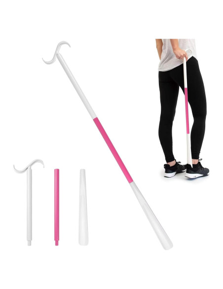 Calzador de Mango Largo Ajustable Rewkcy 90 cm para Personas Mayores Calzador de Mango Largo Ajustable Rewkcy 90 cm para Personas Mayores