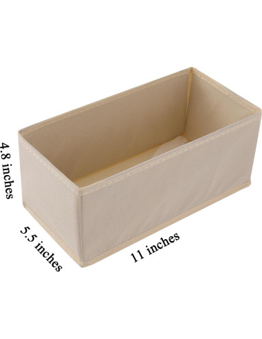 Juego de Organizadores de Cajones Bructhun 3 Piezas Beige