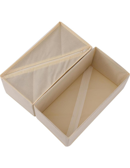 Juego de Organizadores de Cajones Bructhun 3 Piezas Beige Juego de Organizadores de Cajones Bructhun 3 Piezas Beige